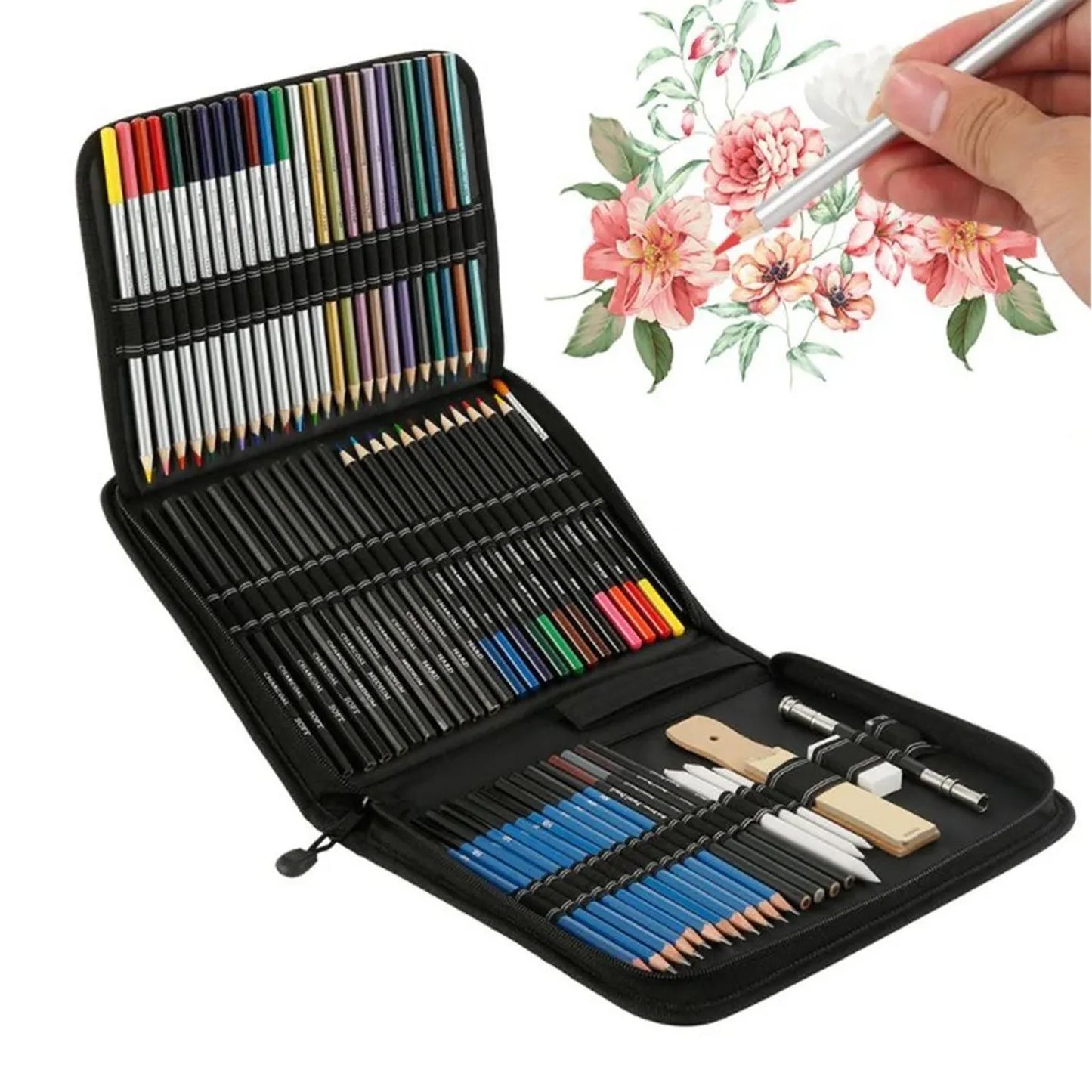 Kit de 72 Lápices de Colores para Dibujo