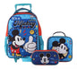 Mochila Mickey Mouse, Lonchera y Estuche